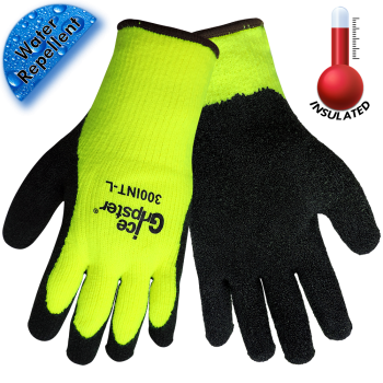 Ice Gripster® Neon Yellow, Brushed Terrycloth Glove (300)