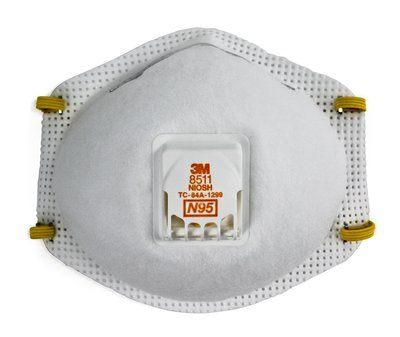 3M Particulate Respirator 8511, N95 10/Box, 8 Boxes/Case