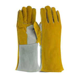 Side Split Cowhide Leather Welder's Glove with Cotton Foam Liner and Kevlar® Stitching
