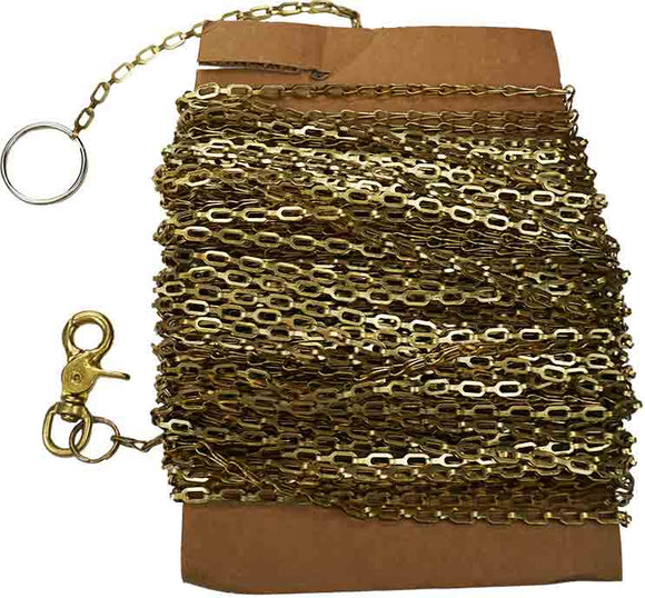 Thief Chain with Fittings, Brass , 100 FT