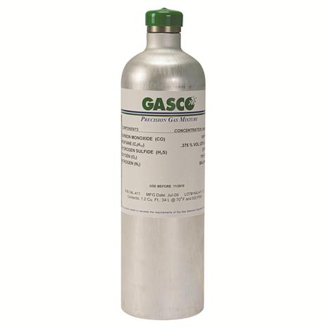 GASCO 34L-PHS-1 Disposable 34 Liter, 1 PPM Phosphine Calibration Gas Cylinder