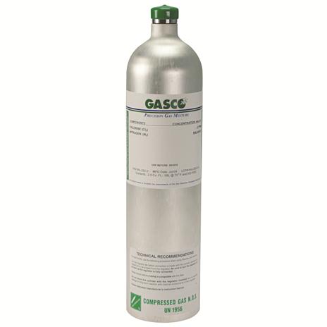 GASCO 58L-411X Disposable 58 Liter 4 Gas Calibration Gas Cylinder