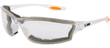 Crews Law 3 Safety Glasses with Anti-Fog Lens and Foam Seal in Clear or Gray