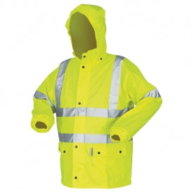 flame resistant rain gear River City Luminator Class 3 Limited Flammability 2-Piece Rain Suit (5182) Large