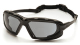 Highlander XP Safety Glass, Anti-Fog Lens with Black/Gray Frame (SBG5010DT)