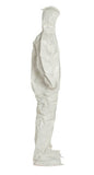 DuPont™ Tychem® 4000 Coverall. Standard Fit Hood, Elastic Wrists, Attached Socks, Storm Flap with Adhesive Closure, White (SL122BWH)