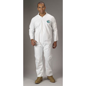 Lakeland MicroMax Coverall, White with Zipper Closure (TG412)