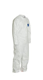 DuPont™ Tyvek® 400 Coverall, Collar, Open Wrists and Ankles, Elastic Waist, White. (TY120SWH)