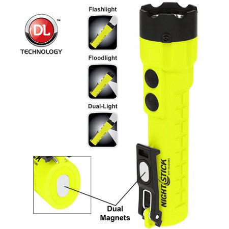 XPP-5422GMX X-Series Intrinsically Safe Dual-Light™ Night Stick Flashlight w/Dual Magnets