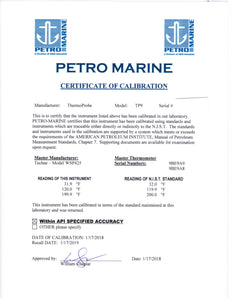 Instrument Calibration & Certification Services
