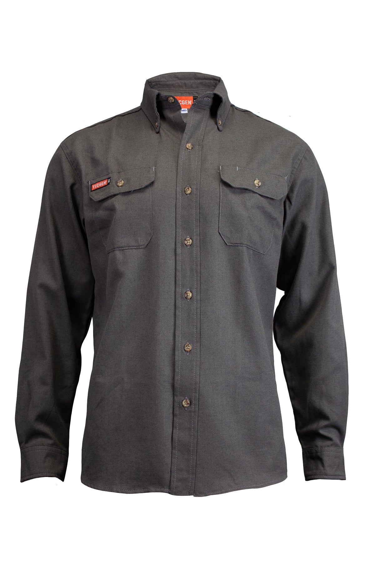 8 Cal TECGEN SELECT (FR) Flame Retardant Work Shirt, NSA 2X / Grey 8 Cal TECGEN SELECT (FR) Flame Retardant Work Shirt, NSA 2X / Grey