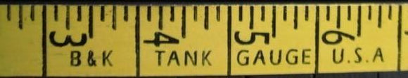 Tank Measuring Stick, 1 Piece, Hardwood Material