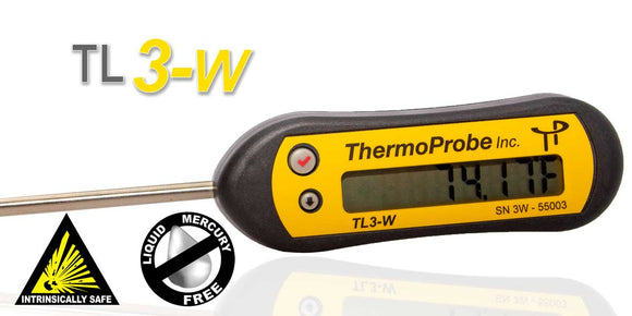 TL3-W Intrinsically Safe Weather Resistant Portable Stem Thermometer for Laboratory and Field Reference