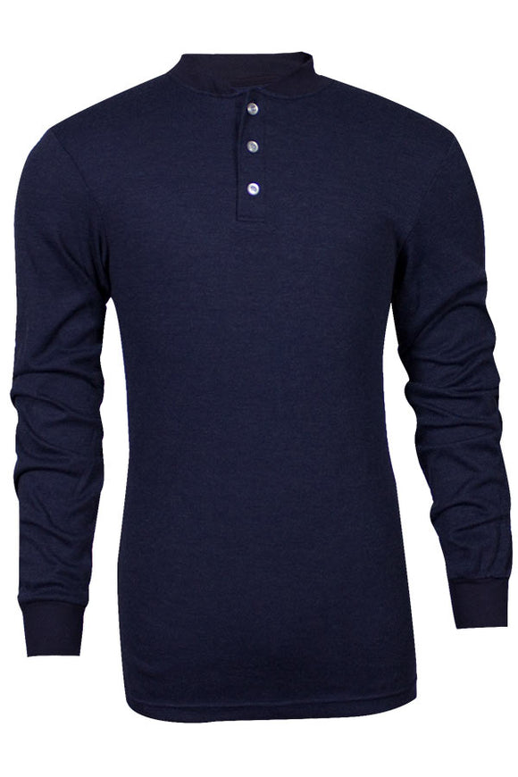 TECGEN (FR) Flame Retardant Long Sleeve Henley, NSA