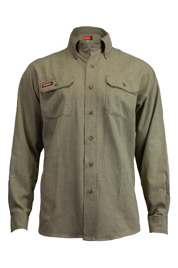 8 Cal TECGEN SELECT (FR) Flame Retardant Work Shirt, NSA LG / Tan 8 Cal TECGEN SELECT (FR) Flame Retardant Work Shirt, NSA LG / Tan